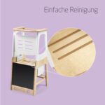 Maxi-Cosi Toucan 3-in-1 Lernturm Montessori – Holzturm mit 3 Höhen & Tafel für 1,5–99 Jahre – Bild 10