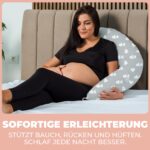 Flowen Schwangerschaftskissen XXL 200x70cm – Ergonomisches Stillkissen mit Baumwolle – Bild 2