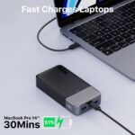 JUOVI 65W Powerbank 20000mAh – Laptop & Handy Schnellladegerät mit 4 Anschlüssen – Bild 5