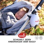 ROCKIT Kinderwagenschaukler Set – Wiederaufladbare Einschlafhilfe mit 2 Halterungen für Kinderwagen & Buggy – Bild 2