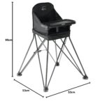 Deryan Pop 'N Sit Hochstuhl – Klappbar mit Tablett für Kinder ab 6 Monaten – Bild 3