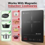 AAOBOSI Induktionskochfeld 1 Platte 2000W – Tragbar mit Booster & 20 Stufen – Bild 9