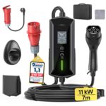 VoltBox Mobile Wallbox 11kW – 7m Typ 2 Ladekabel mit 3-Phase CEE 16A & variabler Ladepower