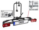 EUFAB CROW Fahrradträger für 2 E-Bikes – Anhängerkupplung mit Diebstahlschutz – Bild 2