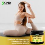 5kind Extra Starke Hanfcreme 500ml – Massagecreme mit Hanfssamenöl & Arnika – Bild 6
