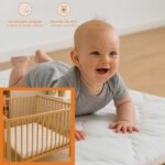 sleepling Laufgittermatratze 100x100 cm – Komfortschaum mit Oeko-TEX für Babys – Bild 4
