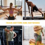 POWER GUIDANCE Widerstandsbänder Set 6er – Fitnessbänder mit Türanker & Tasche – Bild 6