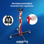 Arebos Getriebeheber 500 kg – Hydraulischer Motorheber mit Fusspedalsteuerung – Bild 5