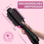 Sawop 4-in-1 Warmluftbürste mit Keramik & Ionentechnologie – Haartrockner & Styler – Bild 3
