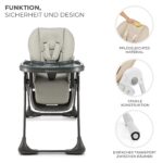 Kinderkraft TUMMIE 2-in-1 Hochstuhl – Kombihochstuhl & Liegesitz ab Geburt – Bild 9
