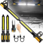 SYLSTAR LED Werkstattlampe mit Sensorsteuerung 2400 Lumen – Duale Arbeitsleuchte mit Magnet
