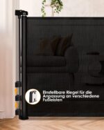 derimkcoa Treppenschutzgitter Ausziehbar 0-140 cm – Sicheres Babygitter für Treppen & Türen – Bild 5
