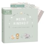 mintkind Erinnerungsalbum Kindheit Salbei – Hardcover Babybuch für 0–10 Jahre