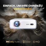Aurzen EAZZE D1 Smart Beamer 4K – Full HD Projektor mit Netflix & Dolby Audio – Bild 5