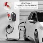 dé Mobile Wallbox 11kW 3-phasig mit 5,5m Typ-2-Kabel – Schnelles EV-Laden ohne Installation – Bild 5