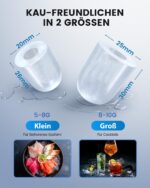 EASYERA Eiswürfelmaschine kompakt – 12 kg/24h Eisproduktion, 6 Minuten, 2 Grössen – Bild 3
