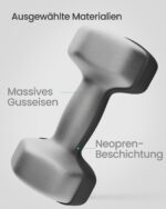 SONGMICS Kurzhanteln 2er Set 10 kg mit Neopren-Beschichtung – Hexagon Hanteln für Krafttraining – Bild 6