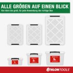 10er Set 5L Aufbewahrungsboxen mit Deckel – BPA-frei & lebensmittelecht von ATHLON TOOLS – Bild 5