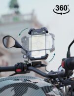 Grefay Motorrad Handyhalterung mit Doppelt Vibrationsgedämpfung – 360° drehbar für 4,5-7,2 Zoll – Bild 7