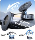 VICSEED Magnetische Autohalterung mit Vakuumsaugnapf & 20× N55 Magnete – 360° drehbar für iPhone & Samsung – Bild 5