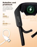 KNQZE 4D Shiatsu Nackenmassagegerät mit Graphenheizung & Wärme – Kabellos für Nacken, Schulter & Rücken – Bild 8