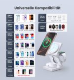 Ziweo 3-in-1 MagSafe Ladestation faltbar – 15W Schnellladen für iPhone, Watch & AirPods – Bild 6