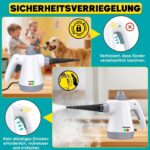 Rolipo Dampfreiniger 1050W mit 12-teiligem Zubehör – Chemiefreie Reinigung für Haushalt & Auto – Bild 5