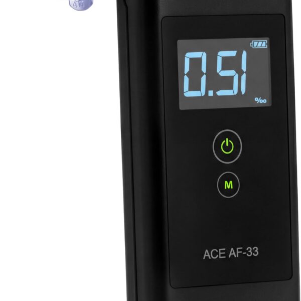 ACE AF-33 Alkoholtester – Testsieger mit elektrochemischem Sensor & 95,8% Genauigkeit