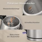 COSORI Wasserkocher 1,7 L Edelstahl mit Strix-Technologie – BPA-frei für schnelles Aufkochen – Bild 4