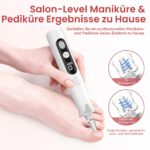 ZABOUL Elektrische Nagelfeile mit 10 Aufsätzen – Profi Maniküre & Pediküre Set – Bild 4