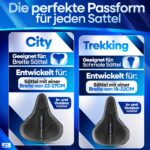 Nextcover® Fahrradsattel Überzug CoverPro mit Memory-Foam 4.0 – Ergonomisches Gel Sattelbezug – Bild 6