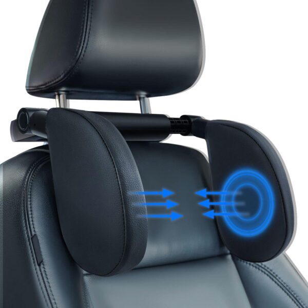Bibykivn Autokopfstütze mit Memory Foam & 360° Rotation – Nackenstütze für Kinder & Erwachsene
