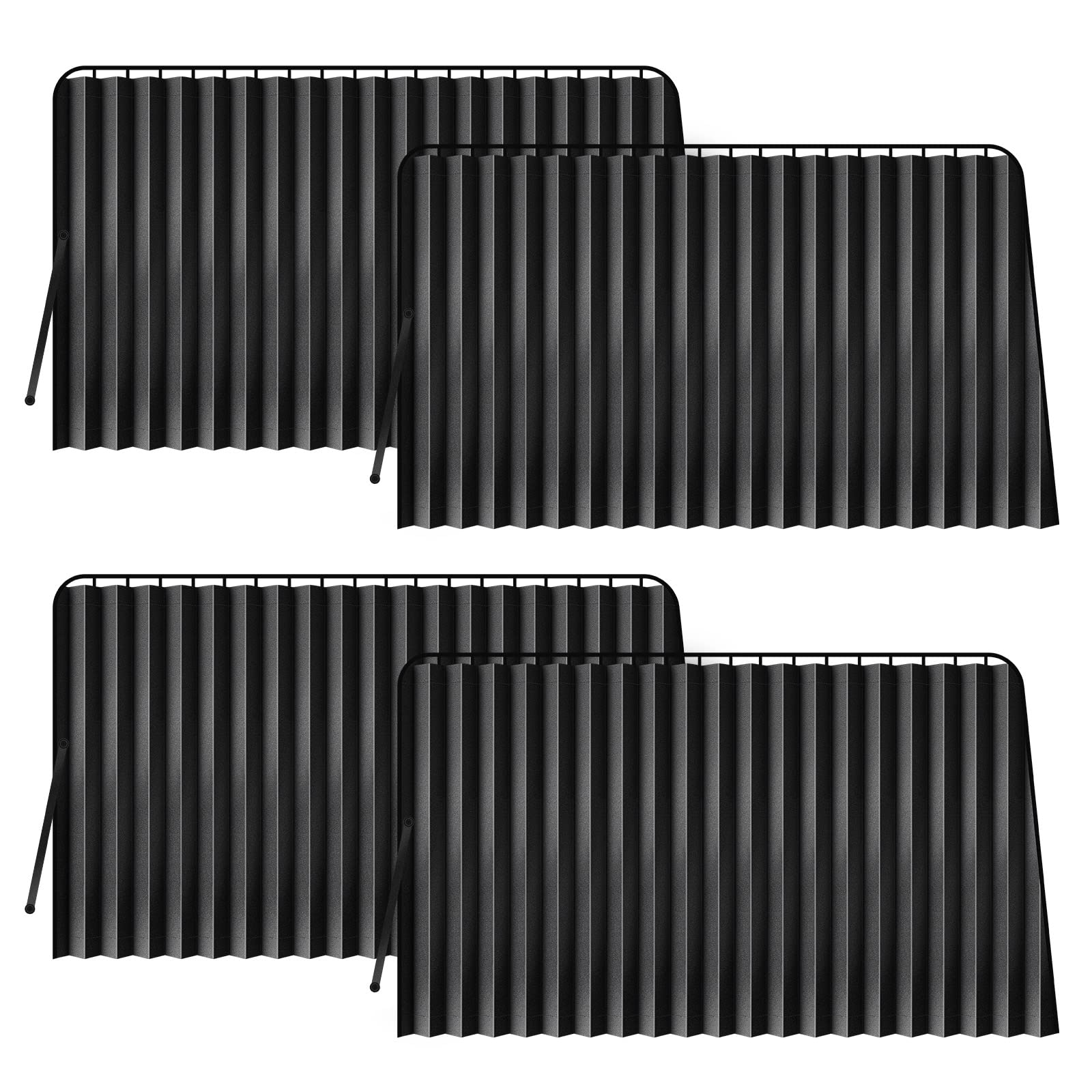 71E5srzpenL._SY1600_.jpg ZATOOTO Sonnenschutz Auto 4er Set mit Magnetbefestigung – UV- & Hitzeschutz fürs Fahrzeug – Bild 1