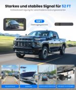 AUTO-VOX Solar Rückfahrkamera kabellos – 5" 1080P Monitor mit IP69K Wasserschutz – Bild 6