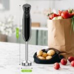 Bonsenkitchen Pürierstab 1000W – Elektrischer Stabmixer mit 2 Geschwindigkeiten für Suppen & Babynahrung – Bild 3