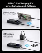 INIU 65W Powerbank 20000mAh mit USB-C PD3.0 – Schnellladung für MacBook & Smartphone – Bild 5