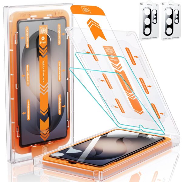 MRGLAS 2+2 Pack Panzerglas für Samsung Galaxy S26 Ultra – 9H+ Displayschutz mit Kameraschutz