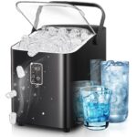 FOHERE Eiswürfelmaschine – 14 kg/24h mit Selbstreinigung & 2 Grössen für Küche