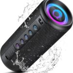 dotn Bluetooth Lautsprecher 2026 – 360° Hi-Fi Sound mit RGB Licht & IPX7 Wasserschutz