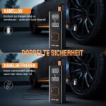 Kotopa Elektrische Luftpumpe 150 PSI – Akku Kompressor mit Powerbank für Auto, Fahrrad & Motorrad – Bild 7