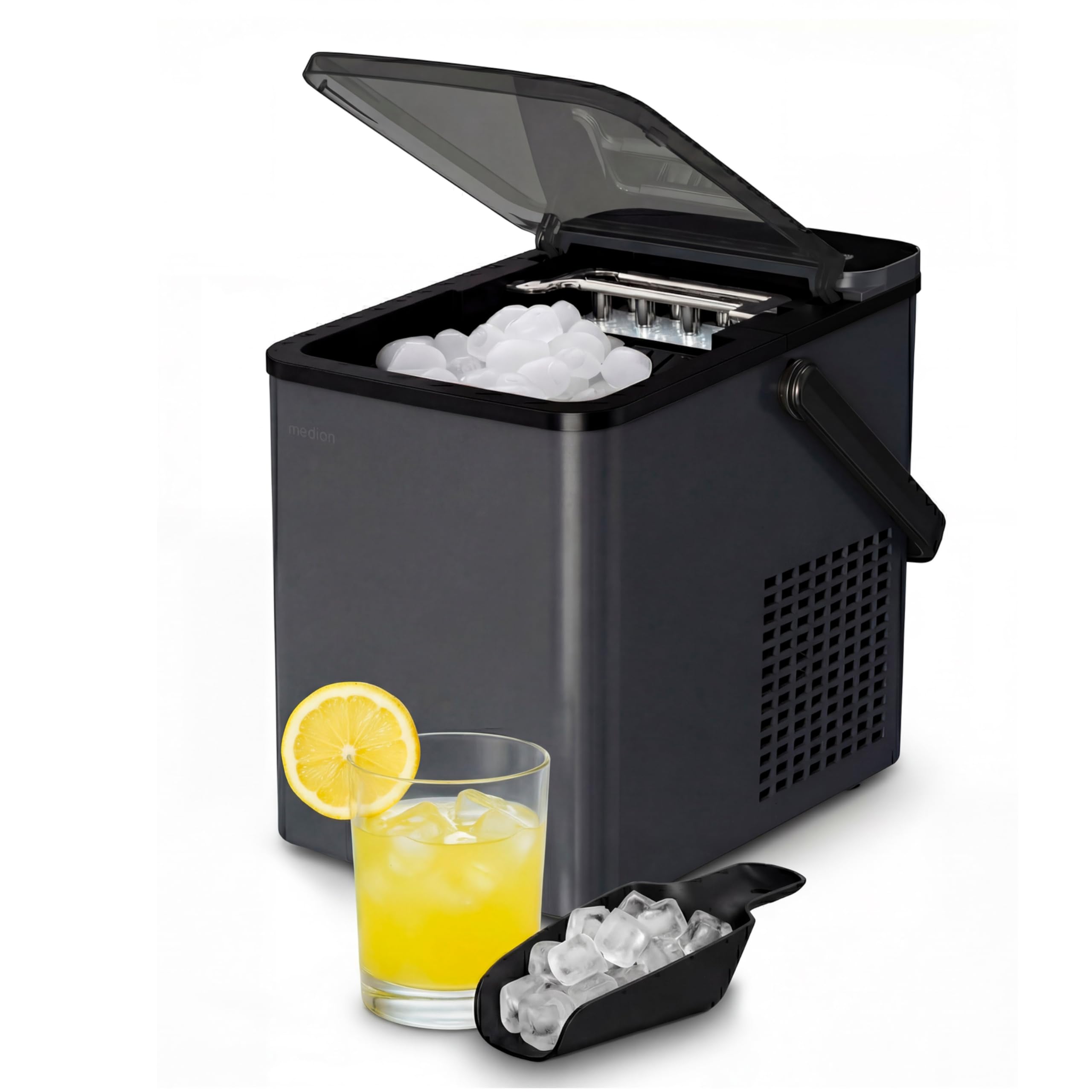 71EW4K4V31L._SY2560_.jpg MEDION Eiswürfelmaschine MD 100117 – 12 kg/Tag mit Kompressor & Selbstreinigung – Bild 1