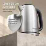 COSORI Wasserkocher 1,7 L Edelstahl mit Strix-Technologie – BPA-frei für schnelles Aufkochen – Bild 8