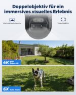 Reolink 4K PTZ Überwachungskamera mit Dual Lens & Auto-Tracking – Solar WLAN Kamera für Aussen – Bild 2