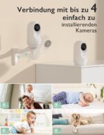 Momcozy Babyphone mit Kamera 5 Zoll 1080P HD – Ohne WLAN mit Nachtsicht & 5000mAh – Bild 7