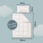 Julius Zöllner Kindersteppbett-Set Basic 100x135 cm – OEKO-TEX zertifiziert – Bild 2