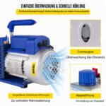 VEVOR Vakuumpumpe 3 CFM 1/4 HP – Professionelles HVAC-Set mit Sammler-Messgerät – Bild 6