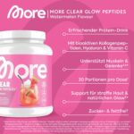 MORE Clear Glow Peptides 600 g Wassermelone – Whey Isolat mit Kollagen für Muskeln & Haut – Bild 3