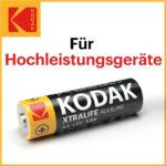 KODAK Xtralife AA Batterien 60er Pack – 1,5V Alkaline mit 148% mehr Leistung – Bild 3