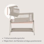 Lionelo Luna Beistellbett 2in1 mit Matratze – Co-Sleeping für Neugeborene bis 9 kg – Bild 11