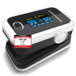 GRUNDIG Pulsoximeter Testsieger – Fingerpulsoxymeter mit OLED-Display für Sauerstoffsättigung